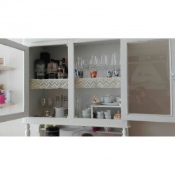 Credenza con Vetrina Classica Bianca L 104 x P 43 x H 218 cm - Nuovo - art.499 - ArredamentiShop.it  Tempesta Offerte mobili ...