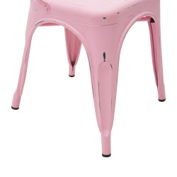 SEDIA IN LAMIERA COLORE ROSA ANTICATO,NUOVA,ART.LF575 CONSEGNA GRATIS-ARREDAMENTISHOP.IT   Offerte mobili 48,00 € 48,00 € 48,...