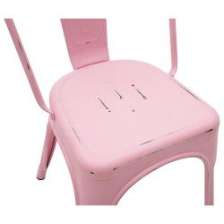 SEDIA IN LAMIERA COLORE ROSA ANTICATO,NUOVA,ART.LF575 CONSEGNA GRATIS-ARREDAMENTISHOP.IT   Offerte mobili 48,00 € 48,00 € 48,...