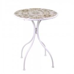 TAVOLO METALLO UDINE MOSAICO TONDO 2 SEDIE NUOVO ART.6452140000 CONSEGNA GRATIS-ARREDAMENTISHOP.IT   Offerte mobili 140,00 € ...