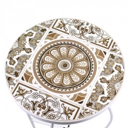 TAVOLO METALLO UDINE MOSAICO TONDO 2 SEDIE NUOVO ART.6452140000 CONSEGNA GRATIS-ARREDAMENTISHOP.IT   Offerte mobili 140,00 € ...