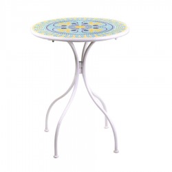TAVOLO METALLO BRINDISI MOSAICO TONDO 2 SEDIE ART.6452180000 CONSEGNA GRATIS-ARREDAMENTISHOP.IT   Offerte mobili 140,00 € 140...