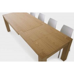 Tavolo rovere naturale spazzolato cm 160x90h.77 aperto 210/260 nuovo art.633 consegna gratuita-arredamentishop.it  Tempesta O...