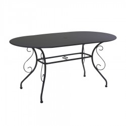 Tavolo in metallo da giardino old antracite ovale nuovo art.6449590000 consegna gratuita-arredamentishop.it   Offerte mobili ...