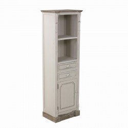 Colonna bagno in legno bianco stile shabby - Le Chic Arredamenti