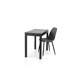 Tavolo consolle allungabile cm 90x50h.75 aperto cm 90x300h.75 beton nuovo art.996 consegna gratuita-arredamentishop.it  Tempe...