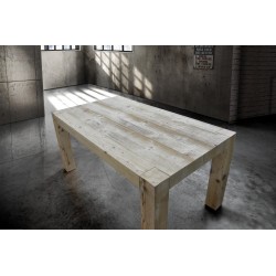 Tavolo in legno vecchio cm 140x90h.77 allungabile cm 180/220 nuovo art.786 consegna gratuita-arredamentishop.it  Tempesta Off...