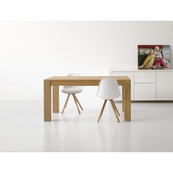 Tavolo rovere naturale allungabile cm 180x90h.77 aperto cm 230/280 nuovo art.634 consegna gratuita-arredamentishop.it  Tempes...