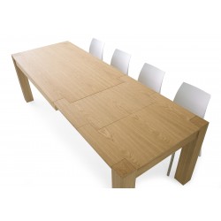Tavolo rovere naturale allungabile cm 180x90h.77 aperto cm 230/280 nuovo art.634 consegna gratuita-arredamentishop.it  Tempes...