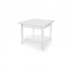 Tavolo a libro 100x100 h.78 bianco opaco aperto cm 200 nuovo art.0748 consegna gratuita-arredamentishop.it  Tempesta Offerte ...