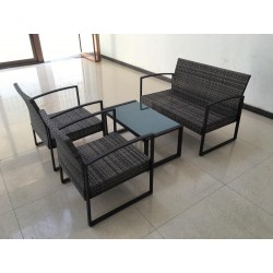 Salotto da terrazzo polyrattan smontato nuovo art.6457720000 consegna gratuita-arredamentishop.it  Vacchetti Offerte mobili 3...