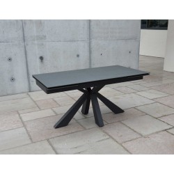 Tavolo vetro ceramica pietra nera cm160x90h.76 allungabile cm 240 nuovo art.002 consegna gratuita-arredamentishop.it  Tempest...