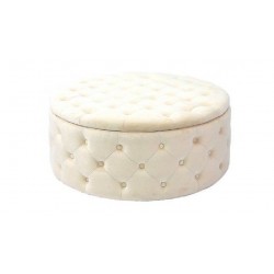 Pouff beige diametro cm 90h.40 contenitore con 16 tasche nuovo art.74397 consegna gratuita-arredamentishop.it  AD TREND Offer...