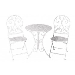 Tavolino rotondo bianco con 2 sedie nuovo art.74861 consegna gratuita-arredamentishop.it  AD TREND Offerte mobili 130,00 € 13...