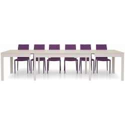 Tavolo allungabile 180x90 bianco frassinato nuovo art.551 consegna gratuita-arredamentishop.it  Tempesta Offerte mobili 440,0...