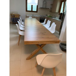 Tavolo con prolunghe cm 180x100h.76 allungabile cm 480 nuovo art.1684 consegna gratuita-arredamentishop.it  Tempesta Offerte ...