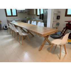 Tavolo con prolunghe cm 180x100h.76 allungabile cm 480 nuovo art.1684 consegna gratuita-arredamentishop.it  Tempesta Offerte ...