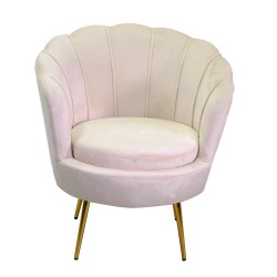Poltrona panna velluto cm 73x72h.77 nuova art.2808620000 consegna gratuita-arredamentishop.it  Vacchetti Offerte mobili 290,0...
