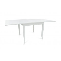 Tavolo a libro 90x90 h.78 bianco opaco aperto cm 180 nuovo art.747 consegna gratuita-arredamentishop.it  Tempesta Offerte mob...