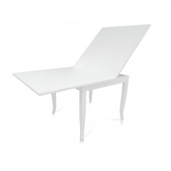 Tavolo a libro 90x90 h.78 bianco opaco aperto cm 180 nuovo art.747 consegna gratuita-arredamentishop.it  Tempesta Offerte mob...