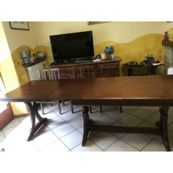 Tavolo allungabile arte povera nuovo art.0660180085 cm 180x85h.76 aperto cm 360 consegna gratuita-arredamentishop.it  Tempest...