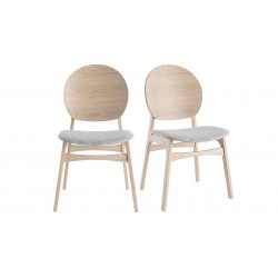 Sedie scandinave set 2 pezzi cm 51x55,5h.89 in legno nuove art.1753 consegna gratuita-arredamentishop.it  Tempesta Offerte mo...