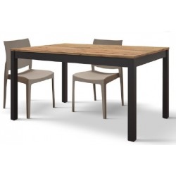 Tavolo rustico in legno e metallo cm 160x90h.77 allungabile cm 220 nuovo art.1806 consegna gratuita-arredamentishop.it  Tempe...