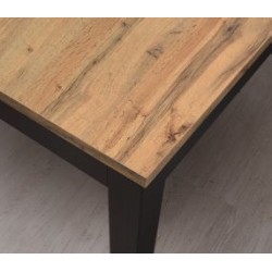Tavolo rustico in legno e metallo cm 160x90h.77 allungabile cm 220 nuovo art.1806 consegna gratuita-arredamentishop.it  Tempe...