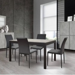 Tavolo grigio cemento cm 140x80h.77 aperto cm 200 nuovo art.1854 consegna gratuita-arredamentishop.it  Tempesta Offerte mobil...