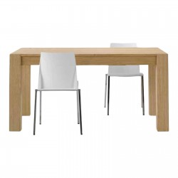 Tavolo rovere naturale spazzolato cm 160x90h.77 aperto 210/260 nuovo art.633 consegna gratuita-arredamentishop.it  Tempesta O...