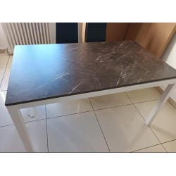 Tavolo 120x80 allungabile 170x80 finitura marmo nuovo art.1607 consegna gratuita-arredamentishop.it  Tempesta Offerte mobili ...