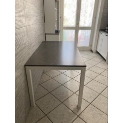 Tavolo 120x80 allungabile 170x80 finitura marmo nuovo art.1607 consegna gratuita-arredamentishop.it  Tempesta Offerte mobili ...