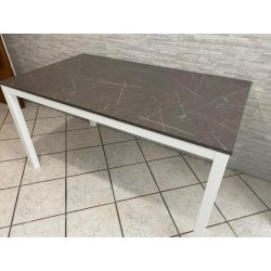 Tavolo 120x80 allungabile 170x80 finitura marmo nuovo art.1607 consegna gratuita-arredamentishop.it  Tempesta Offerte mobili ...