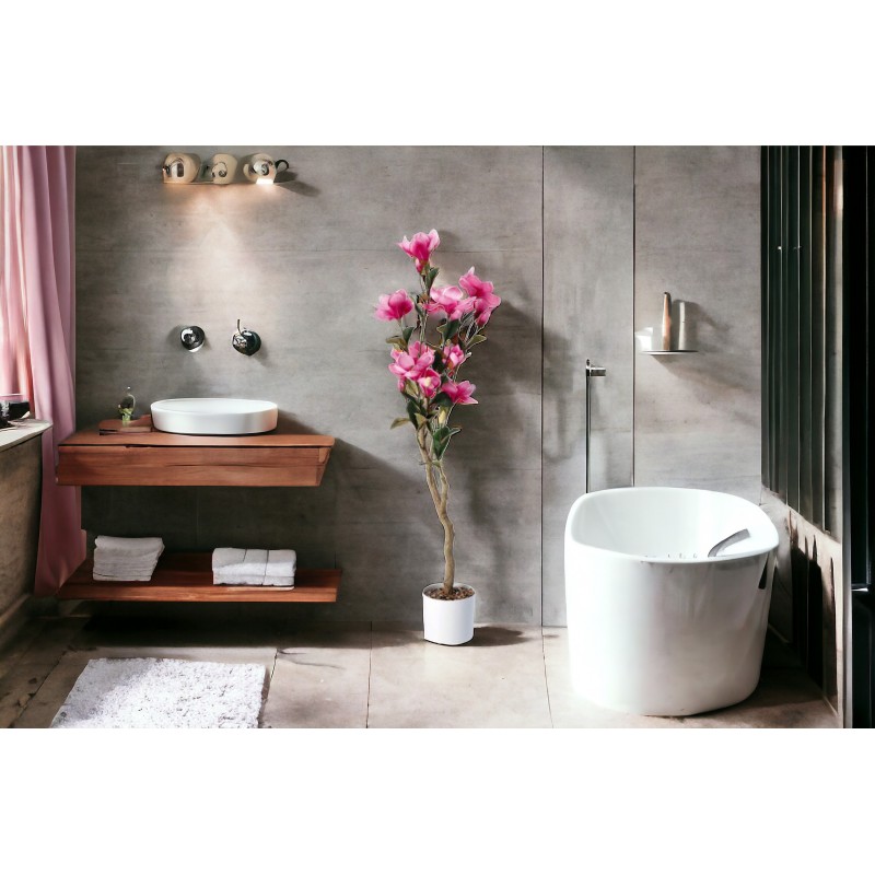 Magnolia rosa per decorazione cm diametro 16,5h.125 nuovo art.74891 consegna gratuita-arredamentishop.it  AD TREND Offerte mo...