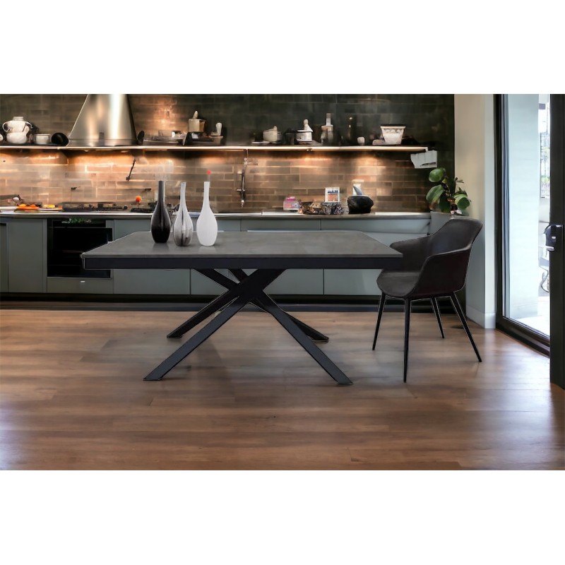Tavolo moderno cm 160x90h.77 allungabile cm 220 nuovo art.1776 consegna gratuita-arredamentishop.it  Tempesta Offerte mobili ...