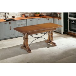 Fratino tavolo con ferro cm 180x85h.76 allungabile cm 360 nuovo art.0123 consegna gratuita-arredamentishop.it  Tempesta Offer...