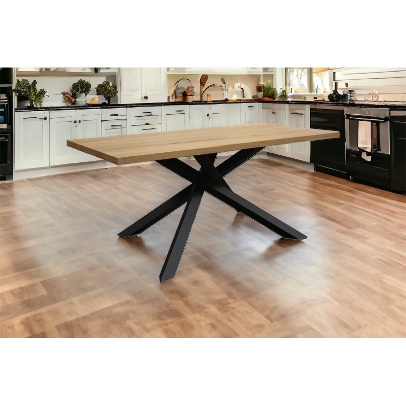 Tavoli stile industrial art.1916 cm 160x90h.76 fisso rovere nuovo consegna gratuita-arredamentishop.it  Tempesta Offerte mobi...
