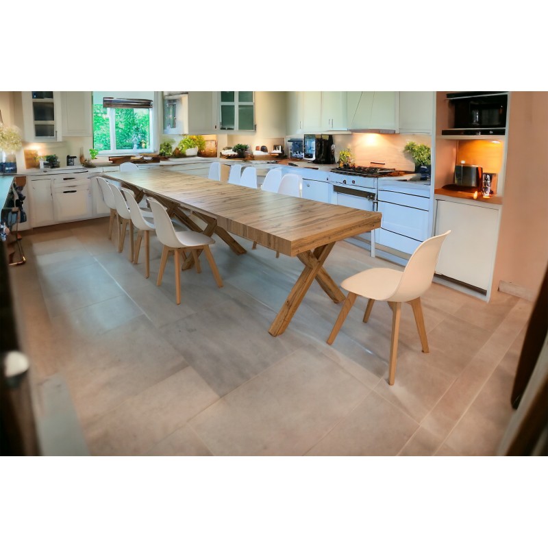Tavolo con prolunghe cm 180x100h.76 allungabile cm 480 nuovo art.1684 consegna gratuita-arredamentishop.it  Tempesta Offerte ...