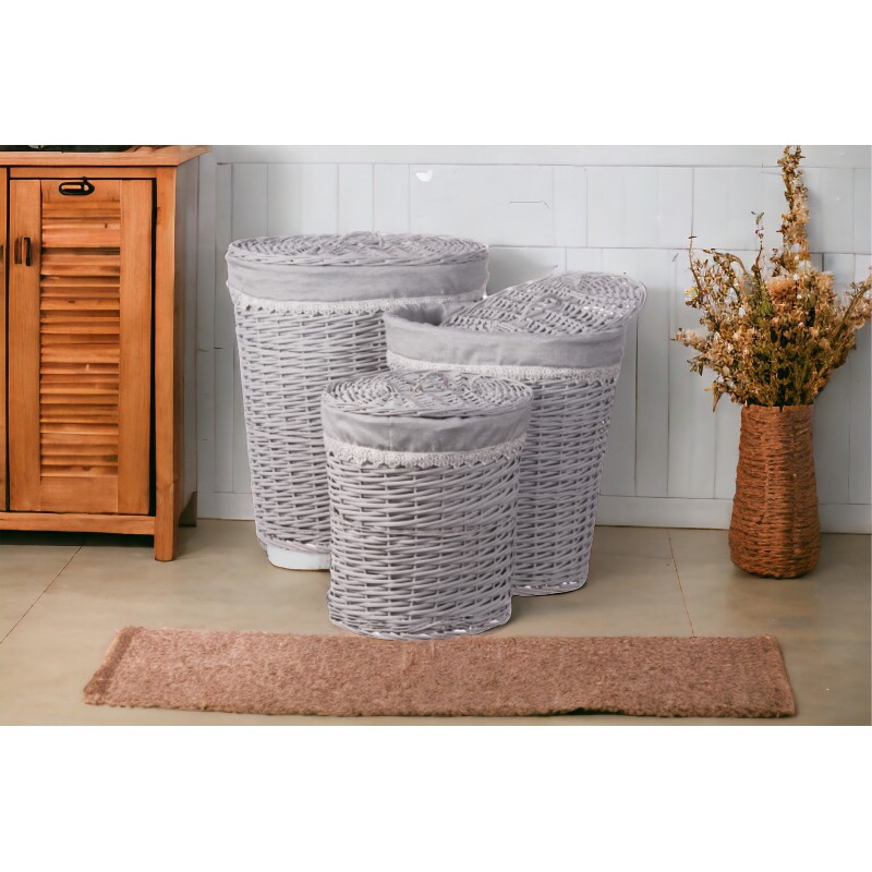 Cesto portabiancheria set 3 misure nuovo art.65672 consegna gratuita-arredamentishop.it  AD TREND Offerte mobili 65,00 € 65,0...