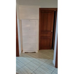 Scarpiera arte povera bianca 4 ribalte cm 79x30h.170 nuova art.1281 consegna gratuita-arredamentishop.it  Tempesta Offerte mo...