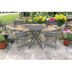 Tavolo e sedie per giardino colore grigio nuovo art.101643 consegna gratuita-arredamentishop.it  AD TREND Offerte mobili 115,...