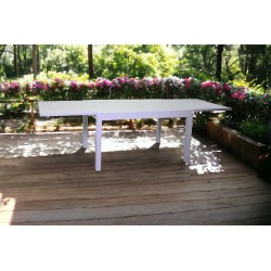 Tavolo giardino alluminio bianco cm 125x75h.75 allungabile cm 250 nuovo art.6462270000 consegna gratuita-arredamentishop.it  ...