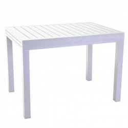 Tavolo giardino alluminio bianco cm 125x75h.75 allungabile cm 250 nuovo art.6462270000 consegna gratuita-arredamentishop.it  ...