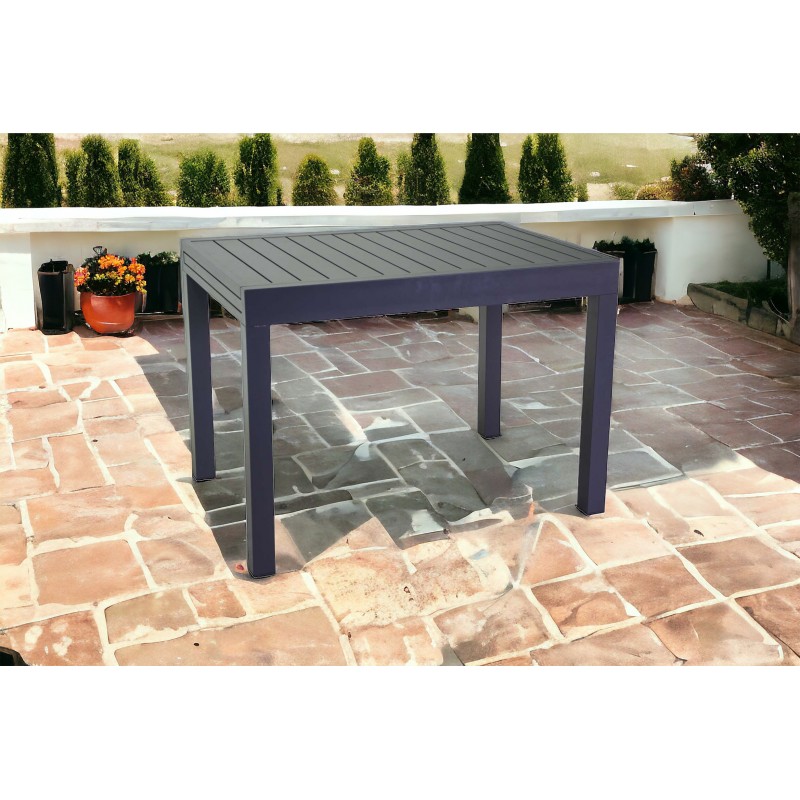 Tavolo da giardino alluminio antracite cm 125x75h.75 aperto cm 250 nuovo art.6462280000 consegna gratuita-arredamentishop.it ...