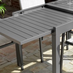 Tavolo in alluminio per esterno cm 135x90h.75 allungabile cm 270 nuovo art.6456750000 consegna gratuita-arredamentishop.it  V...