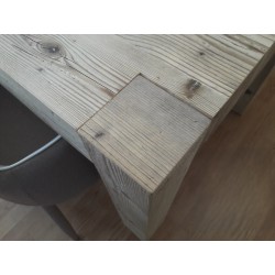 Tavolo in legno vecchio cm 140x90h.77 allungabile cm 180/220 nuovo art.786 consegna gratuita-arredamentishop.it  Tempesta Off...