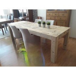 Tavolo in legno vecchio cm 140x90h.77 allungabile cm 180/220 nuovo art.786 consegna gratuita-arredamentishop.it  Tempesta Off...