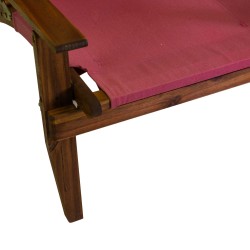 Salotto per esterno legno e tessuto amaranto art.7540070000 nuovo consegna gratuita-arredamentishop.it  Vacchetti Offerte mob...