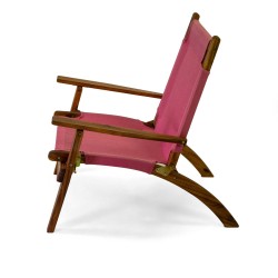Salotto per esterno legno e tessuto amaranto art.7540070000 nuovo consegna gratuita-arredamentishop.it  Vacchetti Offerte mob...