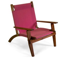 Salotto per esterno legno e tessuto amaranto art.7540070000 nuovo consegna gratuita-arredamentishop.it  Vacchetti Offerte mob...